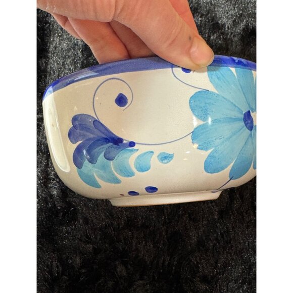 Handpainted Ceramic Large Cup Saucer Cappuccino Latte Soup Italy  Italy - Picture 5 of 8